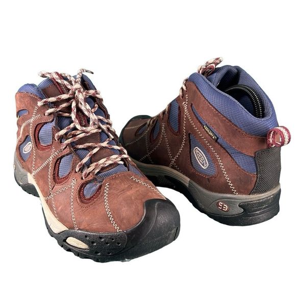 Keen Shoes - Keen Womens Dry Waterproof Leather Hiking Boots Brown Size 9.5